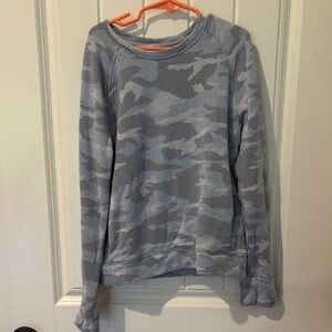 Gray/Blue Camo Sweatshirt